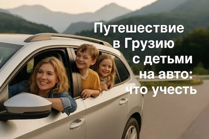 Путешествие в Грузию с детьми на авто: что учесть